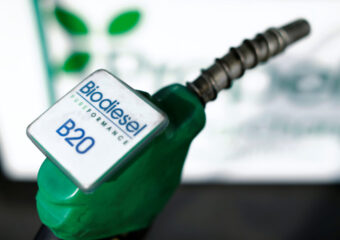 FILE PHOTO: Photo illustration of a fuel nozzle from a bio diesel fuel pump at a filling station in San Diego FILE PHOTO: Photo illustration of a fuel nozzle from a bio diesel fuel pump at a filling station in San Diego